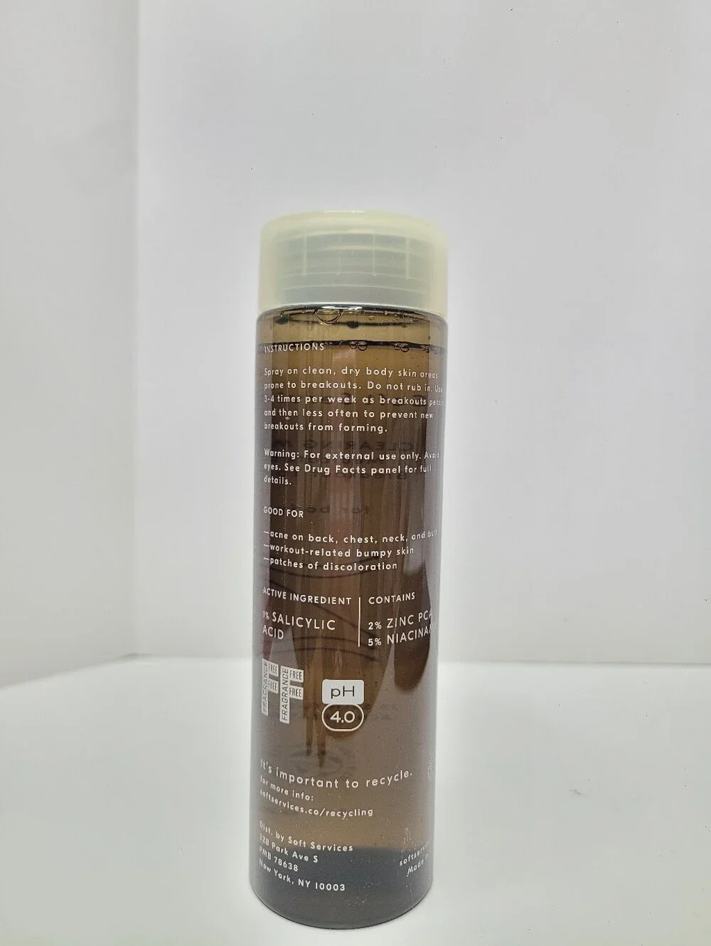 Soft Services Clearing Mist Breakout Tonic Acne Treatment